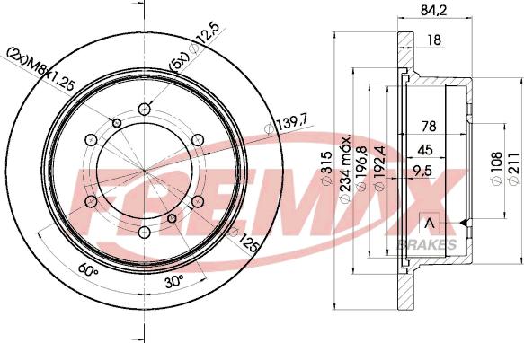 FREMAX BD-8797 - Гальмівний диск autocars.com.ua