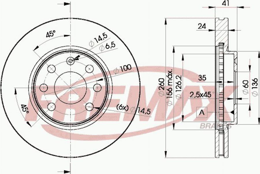 FREMAX BD-9000e - Тормозной диск avtokuzovplus.com.ua