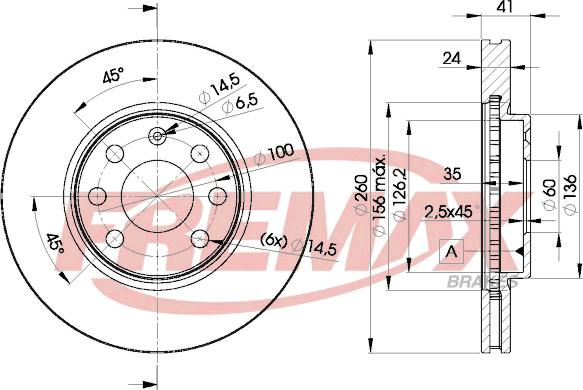 FREMAX BD-9000 - Тормозной диск avtokuzovplus.com.ua