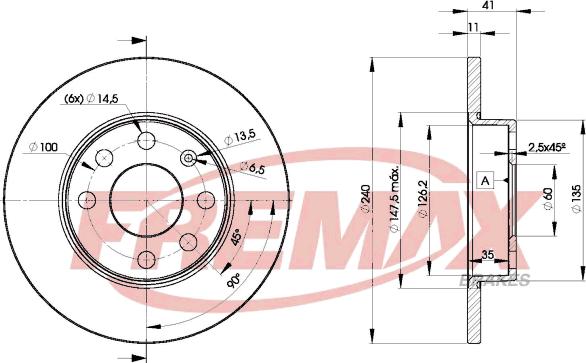 FREMAX BD-9020 - Тормозной диск autodnr.net