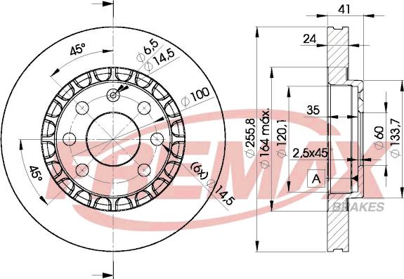 FREMAX BD-9042 - Тормозной диск avtokuzovplus.com.ua