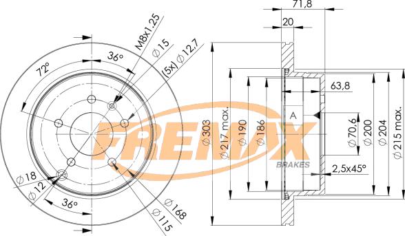 FREMAX BD-9049 - Тормозной диск avtokuzovplus.com.ua