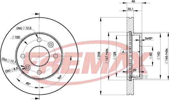 FREMAX BD-9109 - Тормозной диск avtokuzovplus.com.ua