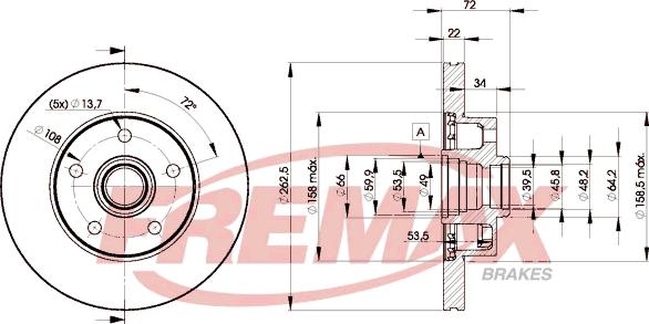 FREMAX BD-9156 - Гальмівний диск autocars.com.ua