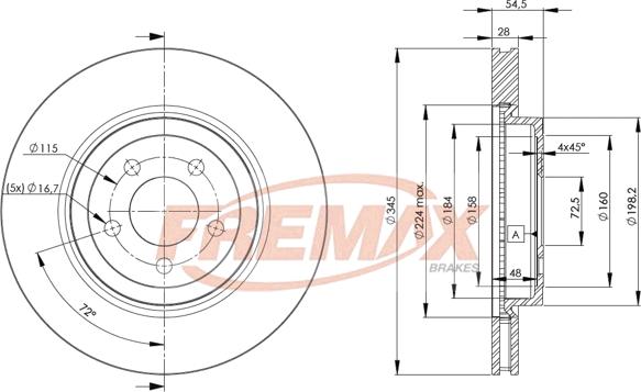 FREMAX BD-9197 - Тормозной диск avtokuzovplus.com.ua