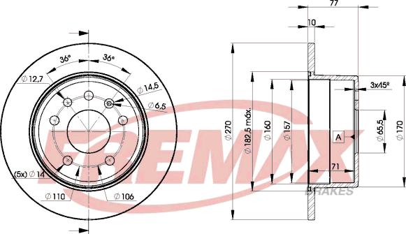 FREMAX BD-9207 - Тормозной диск avtokuzovplus.com.ua