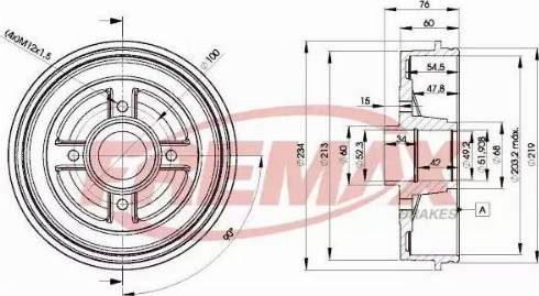 FREMAX BD-9322 - Гальмівний барабан autocars.com.ua