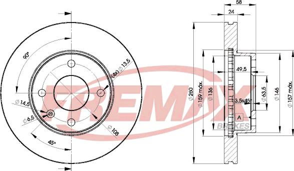 FREMAX BD-9794 - Тормозной диск avtokuzovplus.com.ua