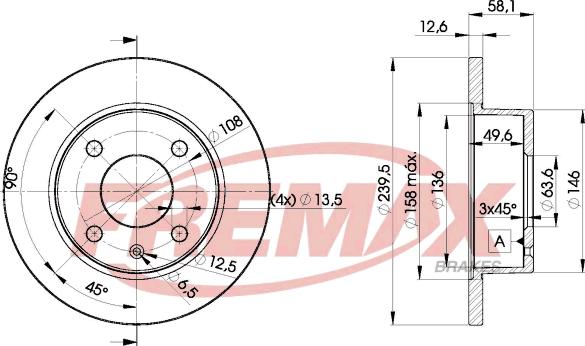 FREMAX BD-9972 - Гальмівний диск autocars.com.ua