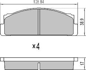 BENDIX 571463 - Гальмівні колодки, дискові гальма autocars.com.ua