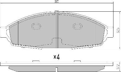 FREMAX FBP-0071 - Тормозные колодки, дисковые, комплект avtokuzovplus.com.ua