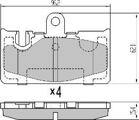 FREMAX FBP-0074 - Гальмівні колодки, дискові гальма autocars.com.ua