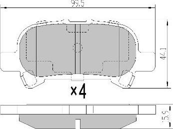 FREMAX FBP-0075 - Гальмівні колодки, дискові гальма autocars.com.ua