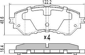 FREMAX FBP-0077 - Тормозные колодки, дисковые, комплект avtokuzovplus.com.ua