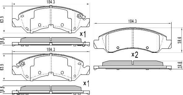 FREMAX FBP-0086 - Гальмівні колодки, дискові гальма autocars.com.ua