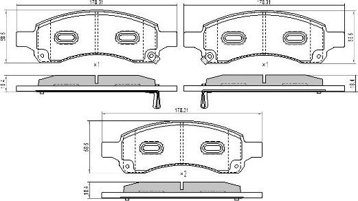 FREMAX FBP-0328 - Гальмівні колодки, дискові гальма autocars.com.ua