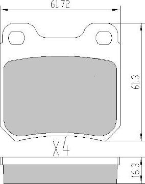 FREMAX FBP-0718 - Гальмівні колодки, дискові гальма autocars.com.ua