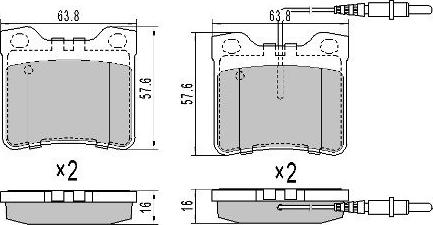 FREMAX FBP-0743-01 - Тормозные колодки, дисковые, комплект avtokuzovplus.com.ua