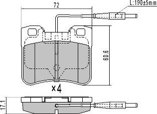 FREMAX FBP-0764 - Тормозные колодки, дисковые, комплект avtokuzovplus.com.ua