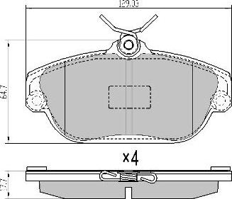 FREMAX FBP-0801 - Тормозные колодки, дисковые, комплект avtokuzovplus.com.ua