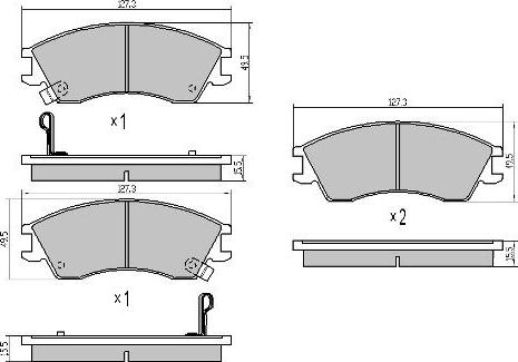 FREMAX FBP-0853 - Гальмівні колодки, дискові гальма autocars.com.ua