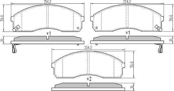 FREMAX FBP-0858 - Гальмівні колодки, дискові гальма autocars.com.ua