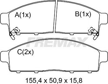 FREMAX FBP-0859 - Гальмівні колодки, дискові гальма autocars.com.ua