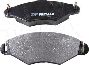 FREMAX FBP-1083 - Тормозные колодки, дисковые, комплект autodnr.net