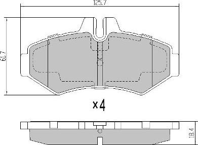 FREMAX FBP-1131 - Тормозные колодки, дисковые, комплект avtokuzovplus.com.ua