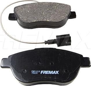 FREMAX FBP-1219 - Тормозные колодки, дисковые, комплект autodnr.net