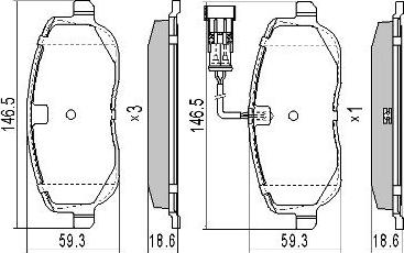 FREMAX FBP-1271 - Гальмівні колодки, дискові гальма autocars.com.ua