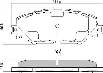 FREMAX FBP-1568 - Тормозные колодки, дисковые, комплект avtokuzovplus.com.ua