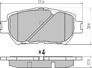 FREMAX FBP-1613 - Гальмівні колодки, дискові гальма autocars.com.ua