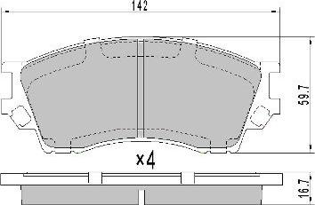 FREMAX FBP-1760 - Гальмівні колодки, дискові гальма autocars.com.ua