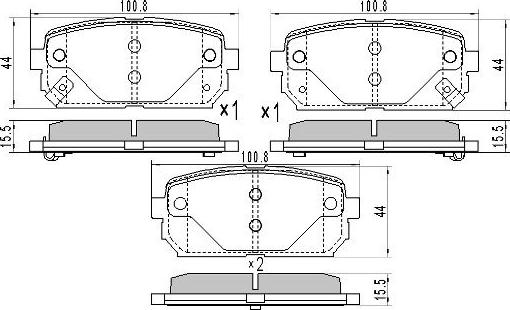 FREMAX FBP-1814 - Тормозные колодки, дисковые, комплект autodnr.net