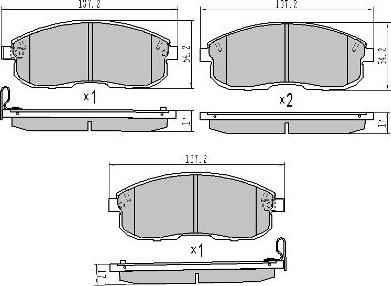 FREMAX FBP-1819 - Гальмівні колодки, дискові гальма autocars.com.ua