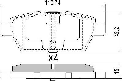 FREMAX FBP-1845 - Гальмівні колодки, дискові гальма autocars.com.ua