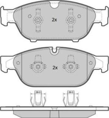 FREMAX FBP-1852 - Тормозные колодки, дисковые, комплект avtokuzovplus.com.ua