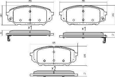 FREMAX FBP-1871 - Гальмівні колодки, дискові гальма autocars.com.ua