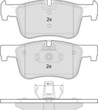 FREMAX FBP-1873 - Тормозные колодки, дисковые, комплект avtokuzovplus.com.ua