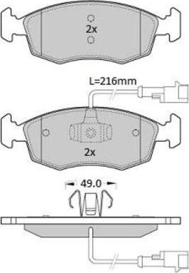 FREMAX FBP-1943 - Тормозные колодки, дисковые, комплект avtokuzovplus.com.ua