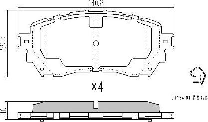 FREMAX FBP-1953 - Тормозные колодки, дисковые, комплект avtokuzovplus.com.ua