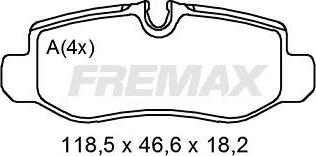 FREMAX FBP-2010 - Гальмівні колодки, дискові гальма autocars.com.ua