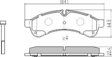 FREMAX FBP-2072 - Тормозные колодки, дисковые, комплект avtokuzovplus.com.ua