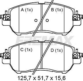 FREMAX FBP-2603 - Гальмівні колодки, дискові гальма autocars.com.ua