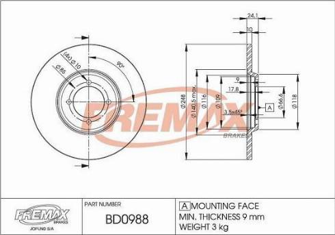 FREMAX FWI-5093 - Сигналізатор, знос гальмівних колодок autocars.com.ua