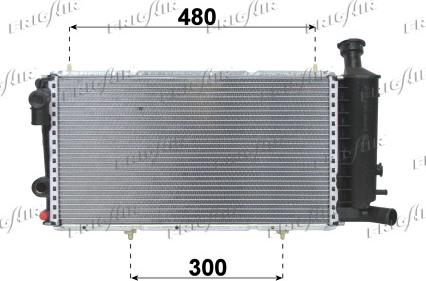 Frigair 0103.3011 - Радіатор, охолодження двигуна autocars.com.ua