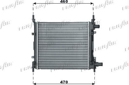 Frigair 0105.3054 - Радиатор, охлаждение двигателя avtokuzovplus.com.ua