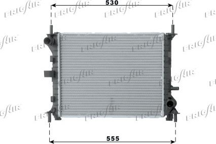 Frigair 0105.3056 - Радиатор, охлаждение двигателя avtokuzovplus.com.ua