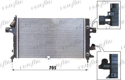 Frigair 0107.3116 - Радиатор, охлаждение двигателя avtokuzovplus.com.ua